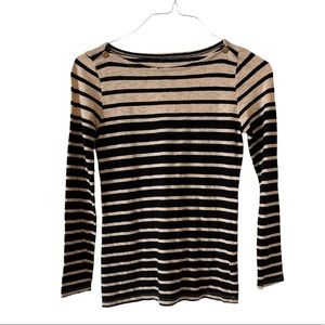 🖤 Black & Cream J. Crew Striped Painters Tee 🖤